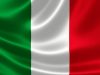 3D rendition of Italy's national flag on silky fabric.