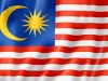 Malaysia flag, three dimensional render, satin texture