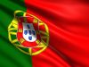 Portuguese flag with fabric structure