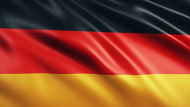 3d Render Germany Flag (close-up)