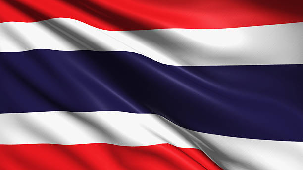 Thai flag with fabric structure